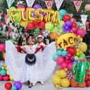 Fiesta Balloon Arch Kit 154pcs - Cinco De Mayo Taco Party Supplies, Canticos Birthday Decorations with Cactus, Llama Foil Balloons, Garland for Taco Tuesday & Mexican Fiesta Theme Parties