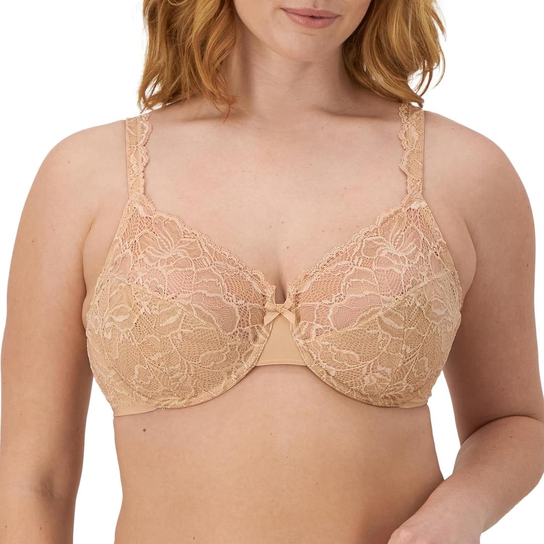 Bali Women's 6543 Lace Desire Lightly Lined Underwire Bra (38DD)