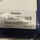 Moosfor Spandex 5 Foot Rectangle Table Cloth 2 Pack, Elastic Fitted Tablecloths for Picnic, Stretch Washable Patio Table Cover for Outdoor, Camping, Banquet and Parties (Navy, 36"x60")