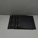 INFUN 1 Inch Telescoping 3 Ring Binder- 4 PCS-Black, Portable Plastic Binder with Telescoping Spine, 3 Ring Binders with Foldable Front Cover Holds 8.5" x 11" Paper for School,Office and Homes