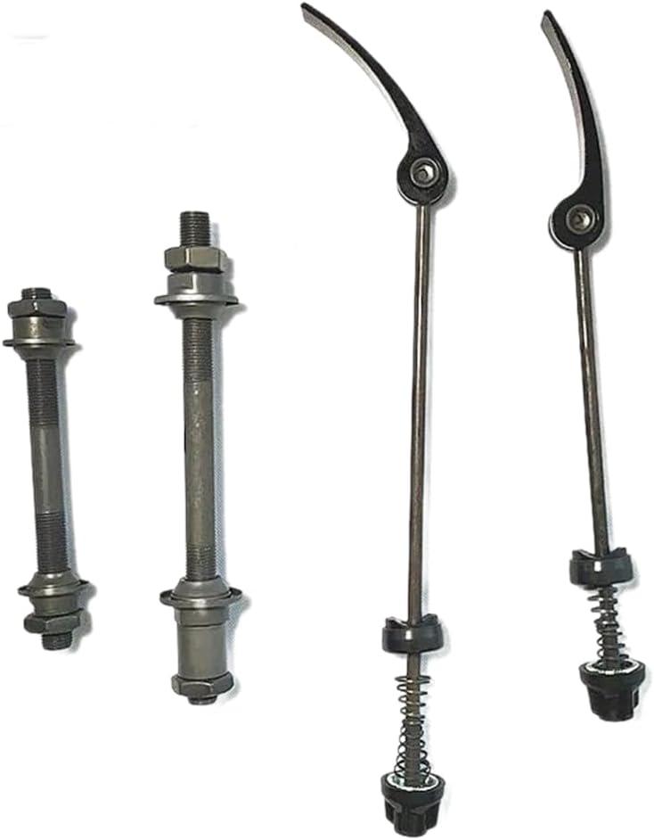 4 Pcs Bike Quick Releases Set, Front & Rear Axle Hollow Shaft Set, Quick Release Bicycle Hub Fit for Road Bike,Mountain Bike