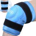 REVIX 20 XXXL Knee Ice Pack Wrap Around Entire Knee, Large Ice Pack for Leg Discomfort Reducing, Cold Compress Therapy, Reusable Ice Wraps for Back, Shoulder Relaxation, Post-Workout Recovery