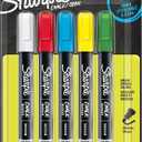 Sharpie Chalk Markers, Wet Erase Markers, Assorted Colors, 5 Count