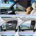 ZATOOTO Car Window Shades Upgraded Driver Side Window Shade with Blackout Layer Foldable Desgin Adjustable Half-Blackout & Mesh Design Just Snap by Magnet Universal for Most Cars
