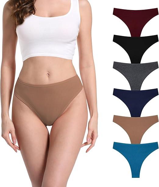 Women's XL Thong Underwear 6Pk