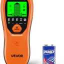 VEVOR Stud Finder Wall Scanner, 5 in 1, Electronic Wall Stud Detector with Smart Sensor, High-Definition LCD Display and Audio Alarm, for the Center and Edge of Metal, AC Wire, Joists, Pipes, Orange