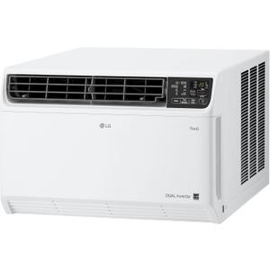 LG 14,000 BTU DUAL Inverter Smart Window Air Conditioner, 115V, Cools 700 Sq. Ft. for Bedroom, Living Room, Apartment, Quiet Operation, ENERGY STAR, works with LG ThinQ, Amazon Alexa and Hey Google (Bright White)