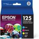 EPSON 125 DURABrite Ultra Ink Black & Color Cartridge Combo Pack For Stylus NX-125, 127, 130, 230, 420, 530, 625, Work Force WF-320, 323, 325, 520