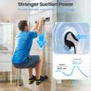 ABLECARE 2 Pack 12 Inch Elderly Heavy Duty Shower Handle, Seniors Grab Bars for Bathtubs, Suction Cup Removable Handrails, Safety Bathroom Grip for Handicap (Black and White)