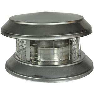 6" Dia. I.D. Class A, All Fuel, SS "Chimney Cap" for 6" Shasta Vent Chimneys (Diameter: 6 Inches)