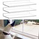 3 Pcs Window Sill Protector, Pet Window Guard,Transparent, Window Sill Cover, Protection from Dog and Cat Scratching Chewing Slobbering, Heavy Duty Scratch Shield(15.75"x 4.72"x 1")