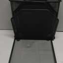 Desk File Organizer Vertical 5 Sections Metal Adjustable Magazine Holder Upright Desktop Bookshelf Organizer Stand File Sorter Office Desk Accessories Black