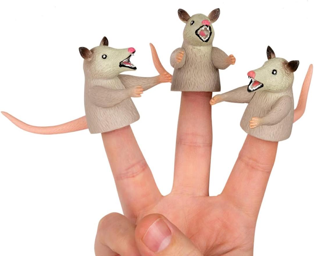 3 Pack Finger Possums Finger Puppets