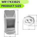 WR17X33825 Refrigerator Water Bypass PlugWithout RFID For GE/Kenmore/Hotpoint Refrigerator Replacement WR17X30044 AP6989494 17X33825(For Specific Model,NOT UNIVERSAL)