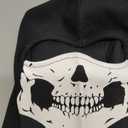 Black Balaclava Ghosts Skull Full Face Mask for Cosplay Party Halloween Outdoor Motorcycle Bike Cycling Skateboard Hiking Skiing Snowmobile Snowboard