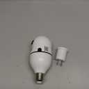 WESECUU Light Bulb Security Camera -5G& 2.4GHz WiFi 2K Security Cameras Wireless Outdoor Motion Detection and Alarm,Two-Way Talk,Color Night Vision,Human Detection, Bulb Camera Compatible with Alexa (2K/1-Pack, White)