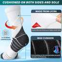 Hylaea Unisex Crew Socks for Running Athletic, Compression & No Blisters