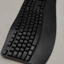 Ergonomic Wireless Keyboard with Wrist Rest, Wave Keys, Comfortable Natural Typing, 2.4GHz Full Size Ergo Wireless Computer Keyboard for Multi-OS, Windows, Mac OS Laptop/PC/Notebook (Black)