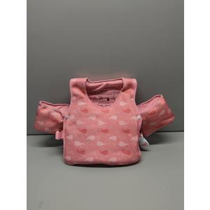 Kids Swim Vest with Arm Floats, Pink Whale Pattern, for Girls, Ages 2–6
