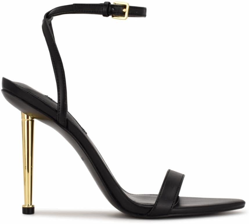 Nine West Women's Reina Heeled Sandal (11, Black)
