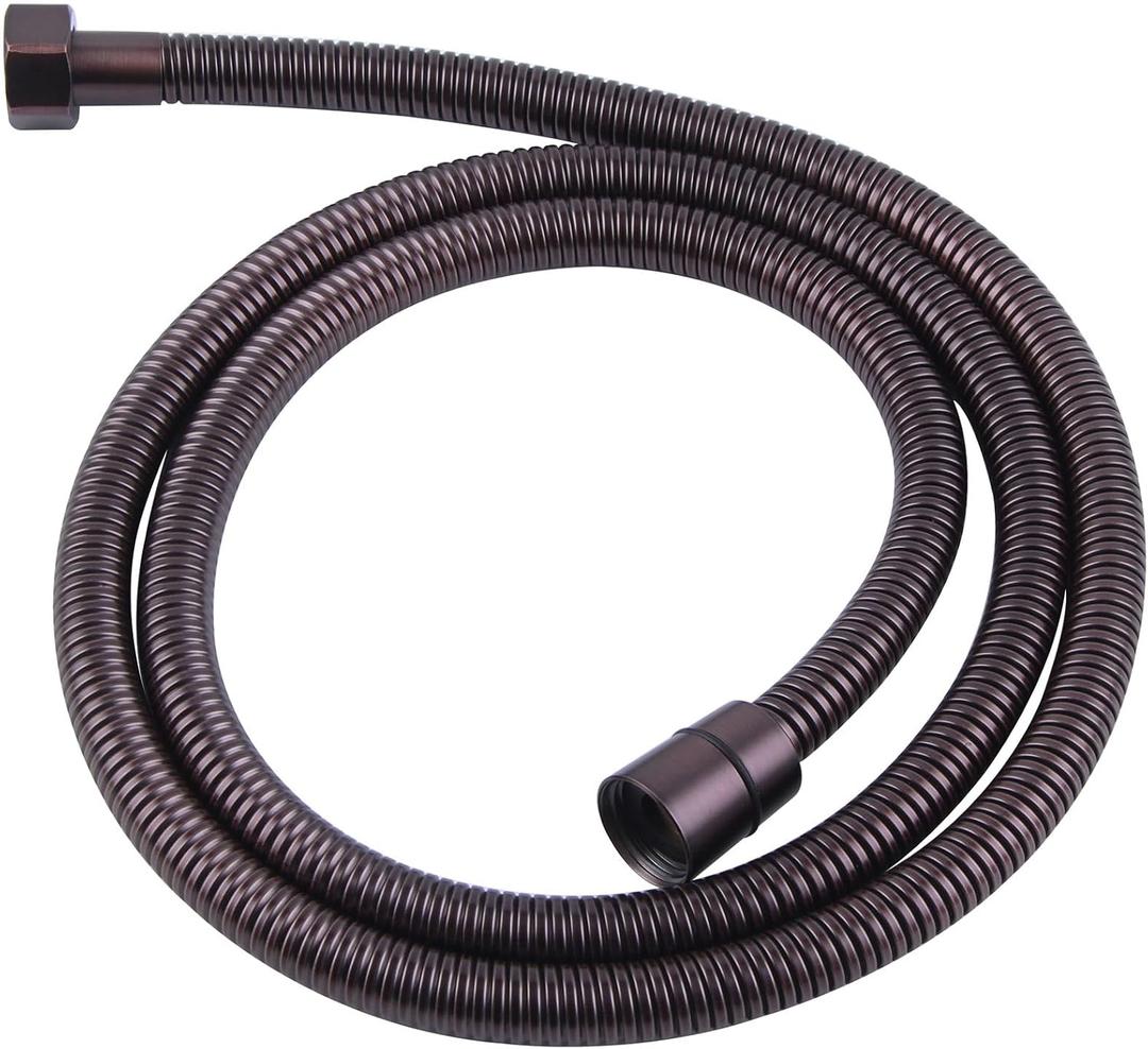 Angle Simple Shower Head Hose Lighter Oil Rubbed Bronze, Stainless Steel Flexible Shower Sprayer Hose Replacement, 59 Inches