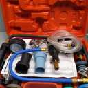 DAYUAN 28pcs Universal Radiator Pressure Tester Kit, coolant Pressure Tester kit coolant Vacuum Refill kit for Cooling System (Red)