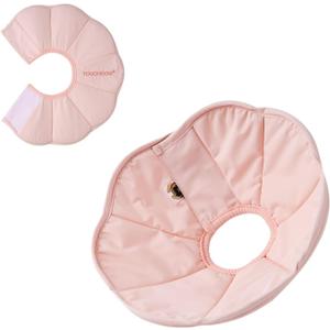 Touchdog Soft Cat Cone Collar, Waterproof Recovery Collar for Cats After Surgery, Lightweight Elizabethan Collar for Kittens (PINK01, S)