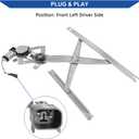 Obaee 748-212 Front Left Driver Side Window Regulator with Motor, Compatible with Ford Excursion 2000-2005/ F-250 F-350 Super Duty 1999-2012/ F-450 F-550 Super Duty 1999-2003, Replace OE 6C3Z2523209AA