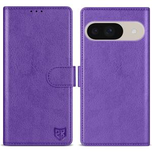ZZXX for Google Pixel 10/Pixel 10 Pro Wallet Case with [RFID Blocking] Card Slot Kickstand Magnetic Closure Leather Flip Protective Phone Case for Google Pixel 10/10 Pro Case Wallet(Purple-6.3 inch)