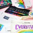 Fabric Markers Permanent for Clothes, 40 Colors Dual Tip with Fine and Chisel Tips Paint Pens for Clothing Canvas Tote Bags T-Shirt and Shoes, Non Toxic Ink for Kids and Adults