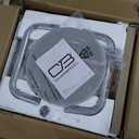 Charbroil 3-in-1 Dual Fuel Outdoor Bistro Pro Electric Grill & Griddle + Charcoal Mode BBQ, Red - 25302146