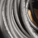 Guitrees 150FT 5/8 Heavy Duty Rubber Garden Hose - 300psi Working, 1000psi Burst - Hot/Cold Water - Five-Layered Braiding for Durability - Versatile for Gardening, Agriculture, Construction(Black)