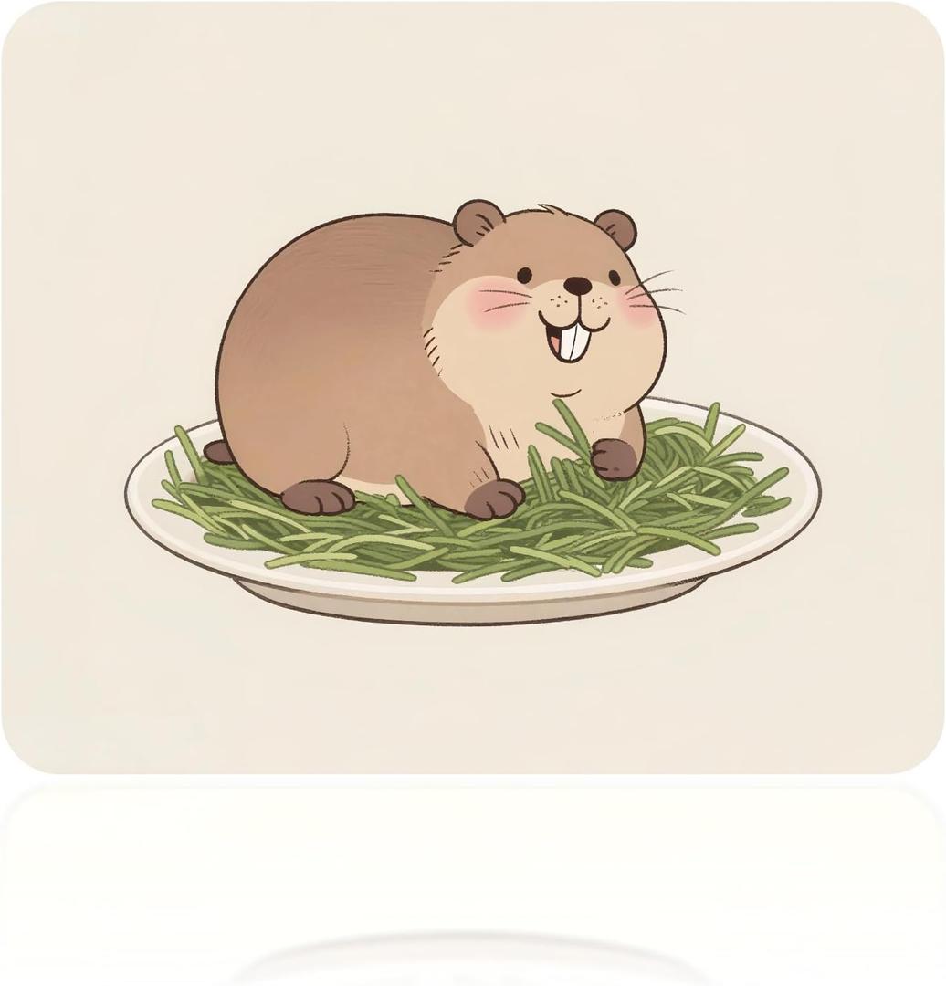 NightWind Cute Capybara Mouse Pad with Non-Slip Rubber Base, Easy Gliding, Spill-Resistant Surface, Durable Materials, Portable, 8.66 * 7.08 Inch Small Gaming Mousepads Desk Mat for Computers Laptop (Brown)