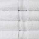 Luxury Oversized Bath Towels | 650 GSM, 34" x 56" | Hotel Quality, Soft & Highly Absorbent | Quick Dry, Thick, Combed Cotton Bathroom Towels | White - 4 Pack