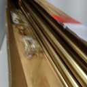 Double Curtain Rods 72-144 Inches for Windows, 1 Inch Diameter Adjustable Heavy Duty Drapery Rod with Aluminum Alloy Brackets and Finials, Modern Stylish Dual Curtains Rod, Brushed Gold