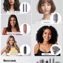 MESCOMB Infrared 6 in 1 Hot Air Styler Wrap - Dual Voltage Hair Dryer| Fast Drying & No Heat Damage, Professional Multi-Styler for Curling, Volumizing & Smooth Straightening (110V-240V)