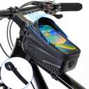Bike Bag,LLTTLTMM,Bicycle Bag Waterproof,Bike Bags For Bicycles,Bike Frame Bag,Bike Phone Holder,Bike Accessories For Adult Bikes,Long Extension Strap, Top Tube Bike Bag Under 7", Large Capacity