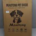 3-Flaps Never Rust Extra Large Dog Door for Door with Sliding Lock Panel, Steel Frame and Telescoping Tunnel, Extreme Weather Durable XL Dog Doors for Door (Pets Up to 220 Lbs)