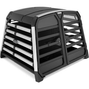 Thule Allax Double Large Compact Dog Crate for Vehicle Travel, Fits 2 Dogs