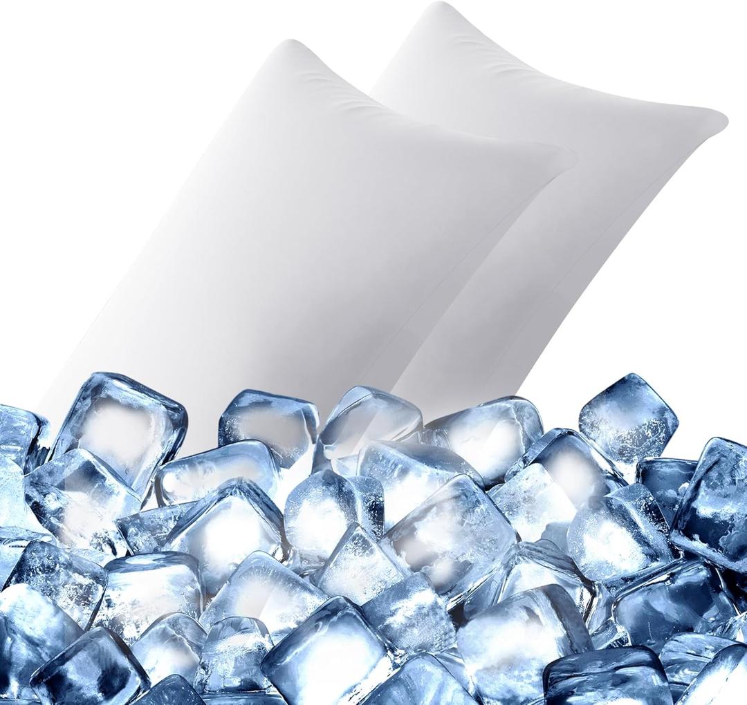 White Pillow Cases Set of 2 Cooling Pillow Cases Pillow Protector Pillow Covers for Hot Sleepers & Night Sweats Arc-Chill Q-max>0.5 Silky Soft & Breathable Queen Size 20"x30"