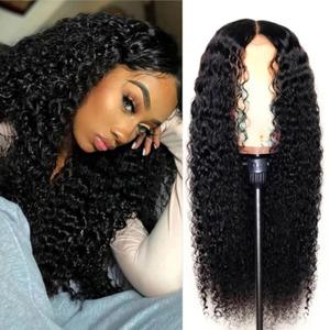 13x4 Long Black Curly Wave Lace Front Wigs Human Hair for Women, 26 Inch 180 Density Wig Hair Glueless, Pre Plucked HD Transparent Lace Front Wigs Human Hair for Daily and Cosplay