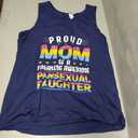 Proud Mom of an awesome pansexual daughter Pan Pride LGBT Tank Top, Size: XL