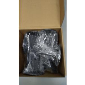8 Pack Black Stair Handrail Bracket for Square Wood Railing, Wall Mount Flat Support, Stainless Steel, No Screws