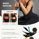 FeelinGirl Waist Trainer Belt Waist Cincher Trimmer Ab Belt Tummy Control Body Shaper with Triple Wrap Women and Men (Black, XS)