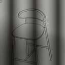 WOKER FURNITURE 26" Black Boucle Counter Stools Set of 2,Upholstered Counter Height Bar Stools with Back,Modern Bar Stools with Brass Metal Legs for Kitchen Island/Kitchen Counter