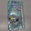 Pocket Fishing Rod and Reel Combo - Mini Pen Pole, Retractable Ultra Light for Sea, Rock, and River Fishing (Silver)