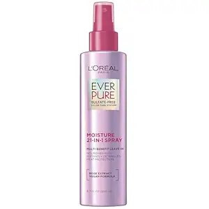 L'Oreal Paris 21in1 Leave In Conditioner Spray, Sulfate Free, Vegan, EverPure 6.8 fl oz