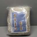 SureFit Heavyweight Cotton Duck T-Cushion Loveseat Slipcovers, Printed Heavyweight Cotton Loveseat Cover, One Piece Design, Loveseat Cover with Seat Elastic and Corner Ties, Natural with Blue Stripe