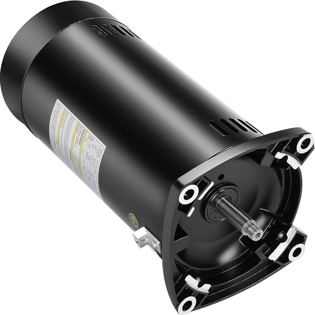 USQ1152 Pool Pump Motor - 1.5 HP Single Speed, 3450 RPM, 48Y Frame, 115/230V Dual Voltage, 19.2/9.6 Max Amps, Replacement for ASQ165 EUSQ1152, Fit for Century A.O. Smith