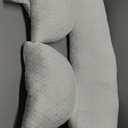 Pregnancy Pillow - Full Body Maternity Support for Back & HIPS, Soft Sleeping Pillow with Removable Cover, Comfort for Side Sleepers and Pregnancy (Khaki)